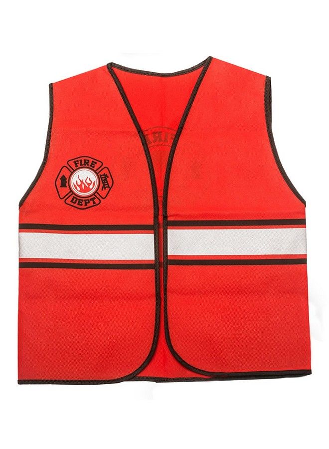 Tigerdoe Fireman Party Hats Firefighter Hats And Vests Fireman Themed Party Fireman Birthday Party Supplies (8 Fireman Hats & 8 Fireman Vests) Red - Image 3