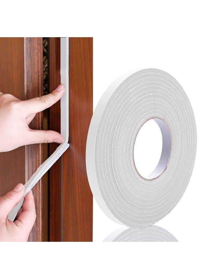 amiciCare Dust and Noise Insulating Foam Self-Adhesive Doors Windows Rubber Gap Sealing Tape; 3mm Thick and 10m Long, (15mm(W) x 3mm(T) x 10Meter(L)) - Image 1
