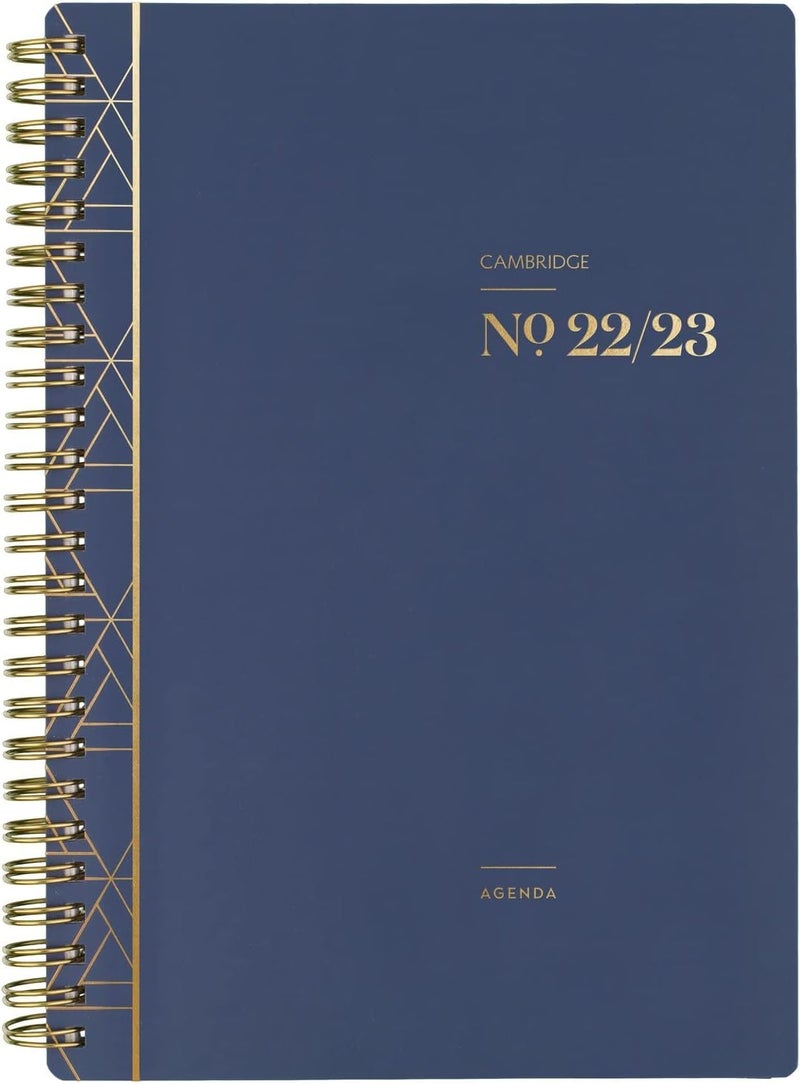 Cambridge 2022-2023 Planner, Weekly & Monthly Academic, 5-1/2" x 8-1/2", Small, WorkStyle Classic, Navy (1606-200A-58) - Image 1