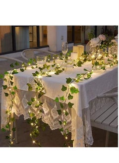 Cordova Artificial Leaf Plant Vine 100 LED String Light Hanging for Bedroom Wedding Party Wall Decor  - Image 1