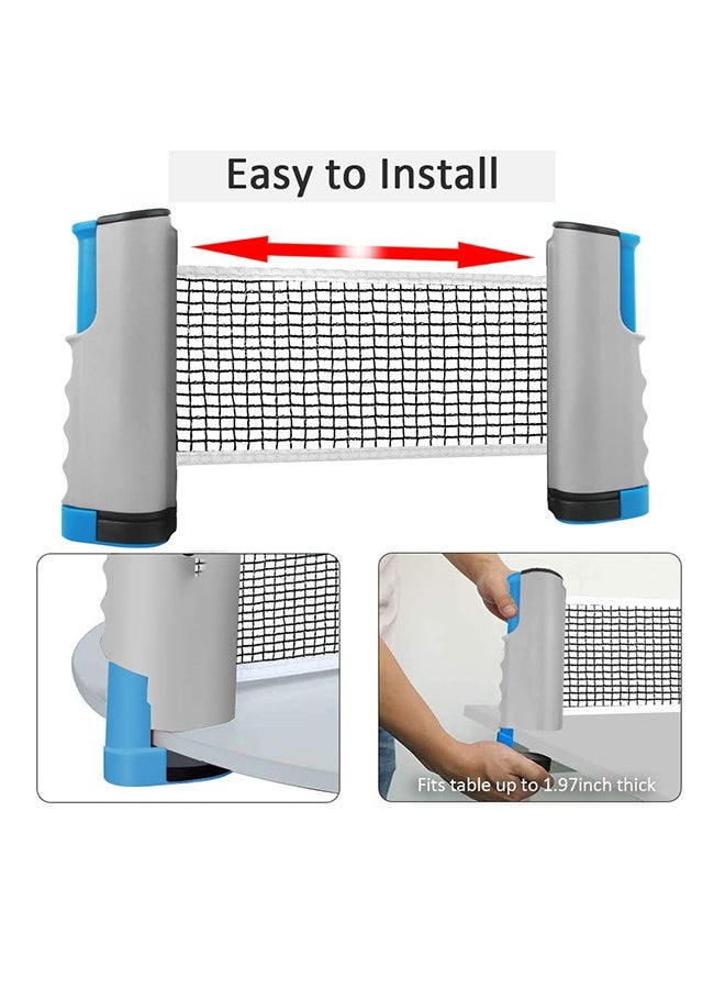يلا جوي Ping Pong Paddle Set, مجموعة تنس الطاولة Paddle Set, مجموعة تنس الطاولة المحمولة مع شبكة قابلة للسحب,2 الماشيات,6 الكرات وحمل حقيبة للألعاب الداخلية / الخارجية - Image 5