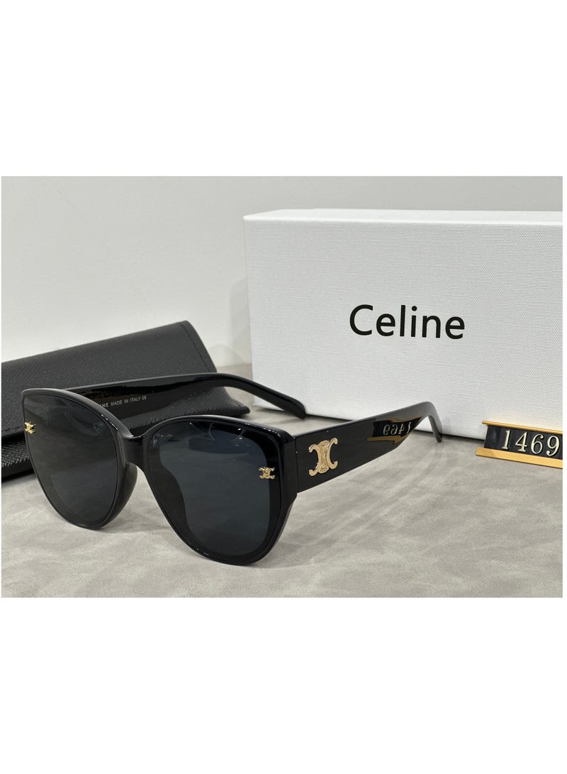Celine 100% UVA / UVB Protection Unisex Metal Sunglasses Cycling Sunglasses - Image 1