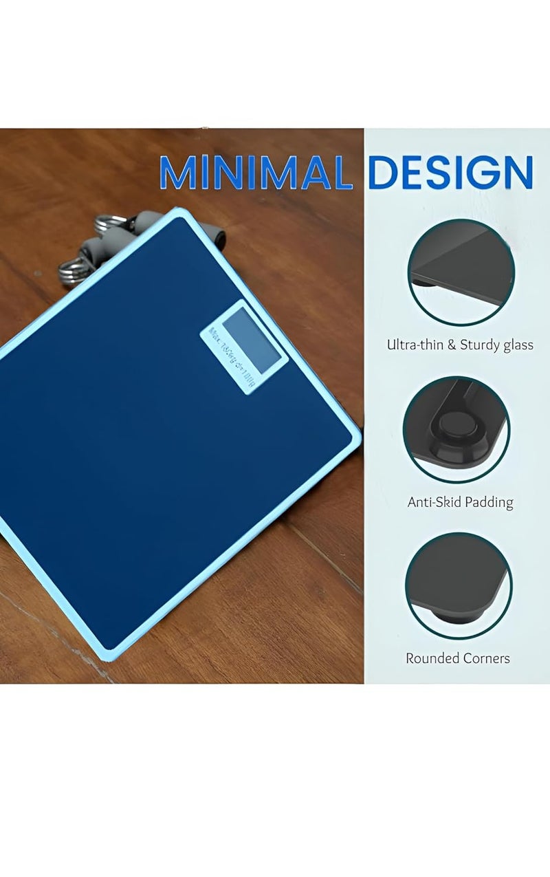 GRAMTECHNOLOGY ميزان وزن 180 كجم لجسم الإنسان، ميزان حمام شخصي لجهاز مراقبة الصحة، تقنية الخطوة (ميزان شخصي) - Image 3