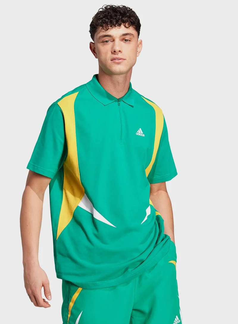 Adidas Colour Block Polo