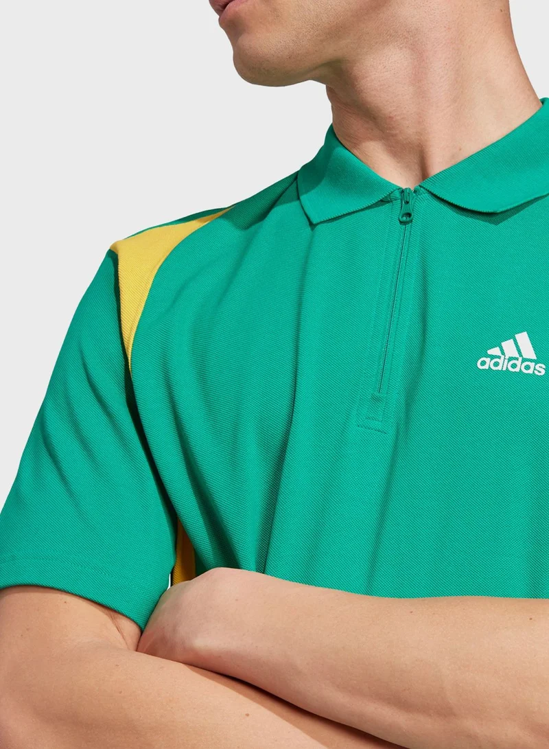 Adidas Colour Block Polo