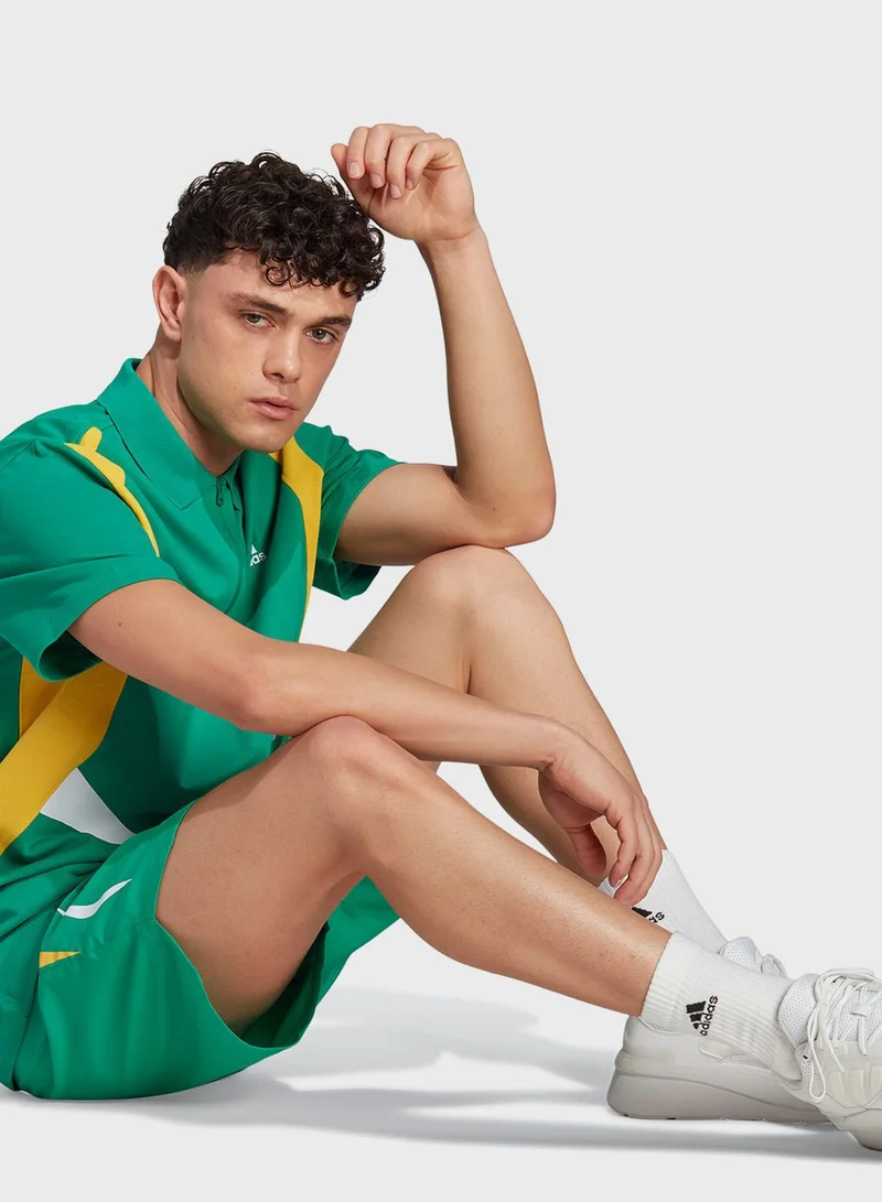 Adidas Colour Block Polo