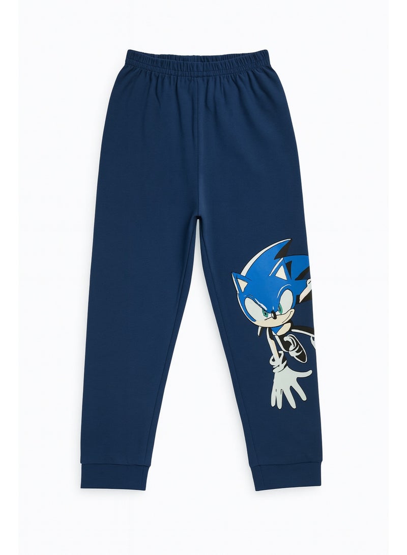 سونيك طقم بيجامة  ولادي سونيك  – قطعتان من القطن (قميص وبنطال)/ ٢-٤ سنوات - Image 3