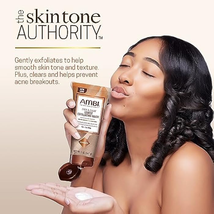 Ambi Even & Clear Gentle Exfoliating Wash with Oat and Sea Whip, Salicylic Acid Acne Treatment, Helps Clear & Prevent Breakouts, Exfoliates to Help Smooth Skin Tone & Texture, 5 Ounce - Image 2