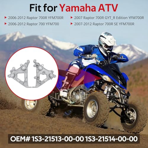 JAVIK Left Right Front Fender Headlight Bracket Kit Compatible with Yamaha 20062012 Raptor 700700R700R GYTR700R SE OEM 1S3215130000 1S3215140000 - Image 3