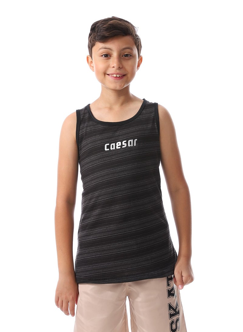 Caesar Frontstripped Sportive Tank Top  - Image 1