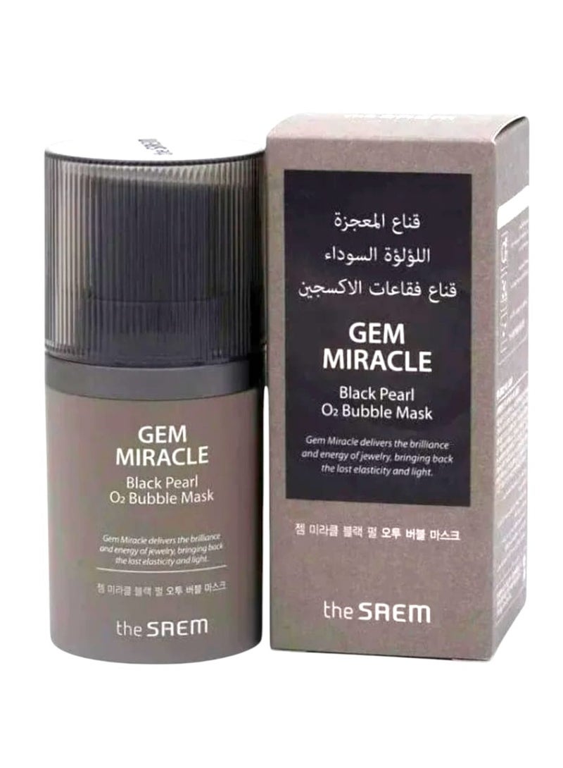 the SAEM GEM MIRACLE Black Pearl O2 Bubble Mask - Image 1