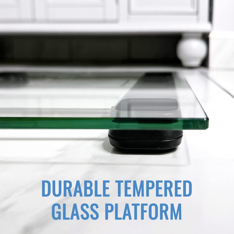 DMI Tempered Glass Digital Bathroom Scale with Large LCD Screen Autoon Activation 440 LBS Weight Capacity Clinically Accurate - Image 5