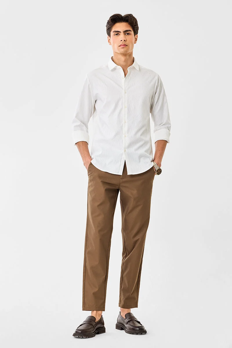 SNITCH Jacquard Slim Fit Shirt