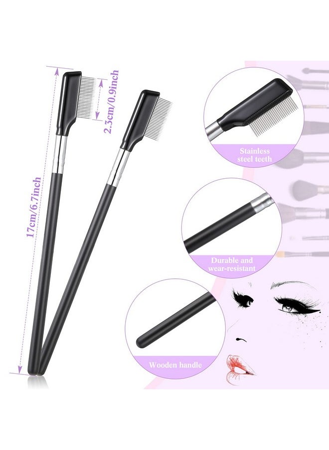 Metal Eyelash Brush 2 Pieces Grooming Eyelash Separator Mascara Metal Eyelash Comb Separated Lash Make Up Brush Comb Cosmetic Eyelashes Separator Curler Eye Makeup Brush Tool For Women Girls - pzsku/Z40559069A5286E08C961Z/45/_/1706506186/42ff30ed-55b5-4ac8-9013-206b23cac320