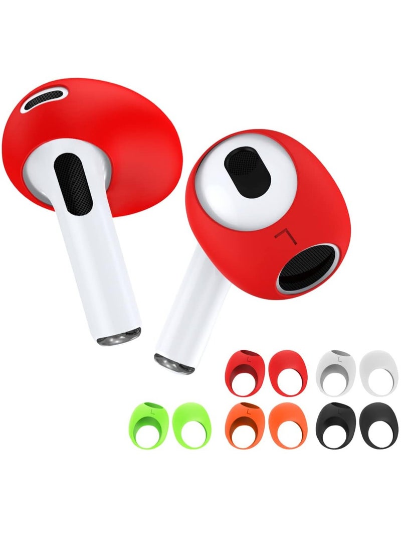 Mmmon 5 Pairs for AirPods 3 Ear Tips Covers,Fit in The Charging Case,Anti-Slip/Dust/Shock Silicone Ear Covers Accessories Compatible with AirPods 3rd Generation (2021)  - Image 1