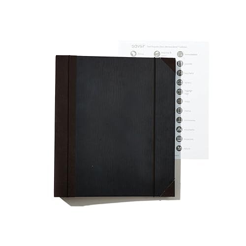 Savor | 2025 Edition The Folio™ Document Organizer | Custom Dyed Cloth-Bound Expanding File for Important Papers, Passports, Birth Certificates & More | Ideal for Home Organization & Graduation Gift - Image 3