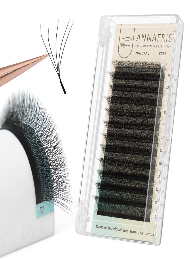 ANNAFRIS 5D Premade Fan W Shape Eyelash Extensions 0.07 D Curl 9-13mm Mix Volume Self Fanning False Lashes Makeup Supplies Professional Use Lash Extension(0.07 D, 9-13mm Mix) - Image 1
