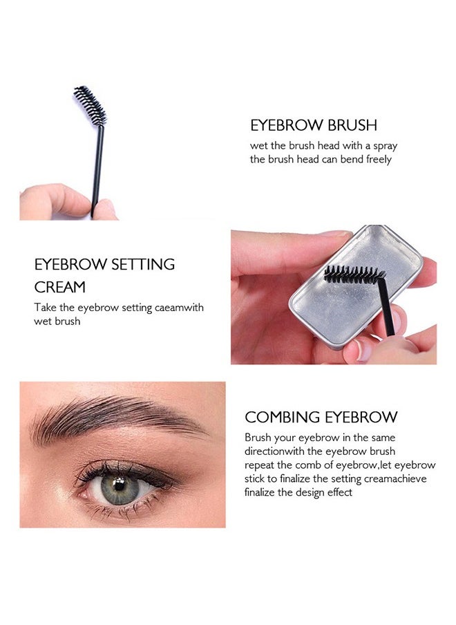 Brow Styling Soap - Colorless & Lasting Nature,3D Styling Lock! Colorless Transparent Refreshing Eyebrow Wax
