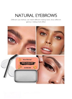 Kiss Beauty Brow Styling Soap - Colorless & Lasting Nature,3D Styling Lock! Colorless Transparent Refreshing Eyebrow Wax  - Image 3