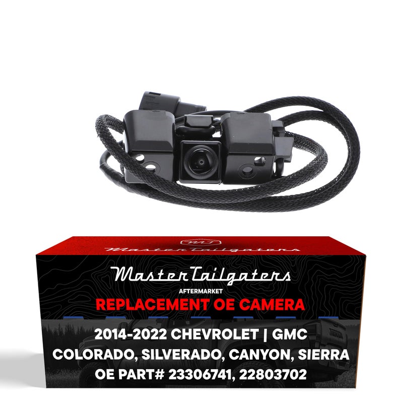 Master Tailgaters Replacement for Chevrolet Silverado (2014-2015), Colorado (2017-2021) / GMC Sierra (2014-2016), Canyon (2015-2022) Backup Camera OE Part # 23306741, 22803702 - Image 1