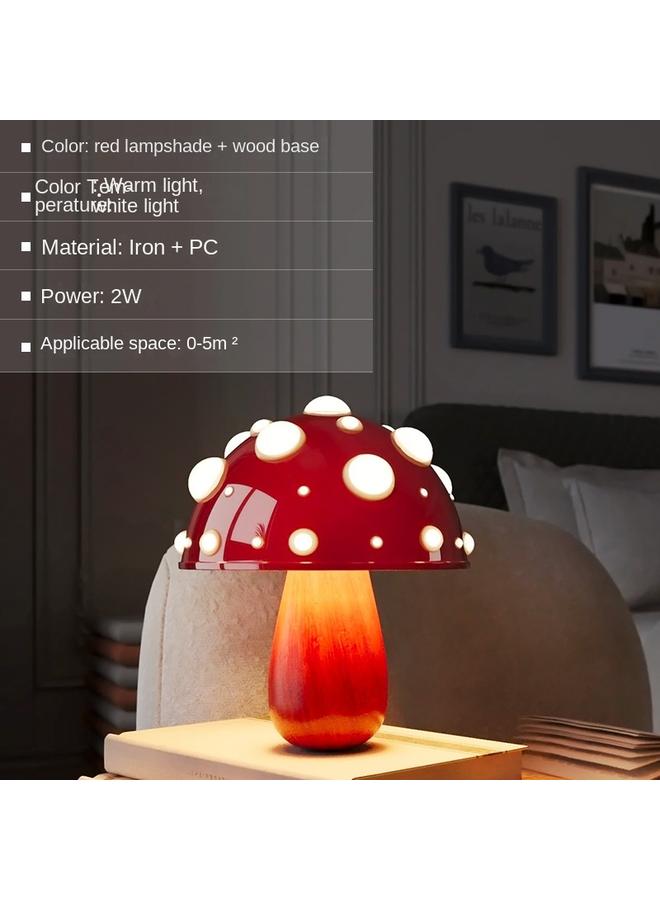 Bluejw New E-commerce Mushroom Decorative Desk Lamp Bedroom Bedside Dimming Atmosphere Student Dormitory Desktop Night Light - Image 1