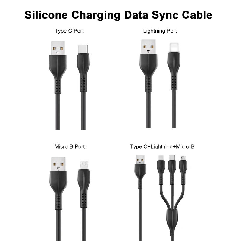 Fast Charging Cable: Type C Port, 2A Fast & Simultaneous Charging Data Transfer, Pure Copper Wire Stable Transmission, Soft Pink Silicone Waterproof Temperature Resistant, Portable Lightweight Design - Image 5