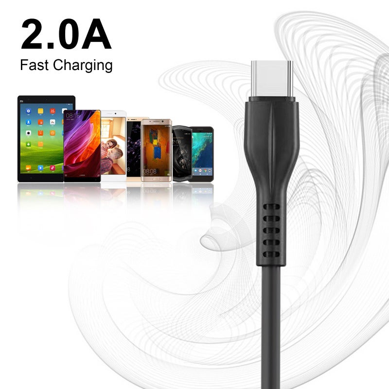 Fast Charging Cable: Type C Port, 2A Fast & Simultaneous Charging Data Transfer, Pure Copper Wire Stable Transmission, Soft Pink Silicone Waterproof Temperature Resistant, Portable Lightweight Design - Image 4
