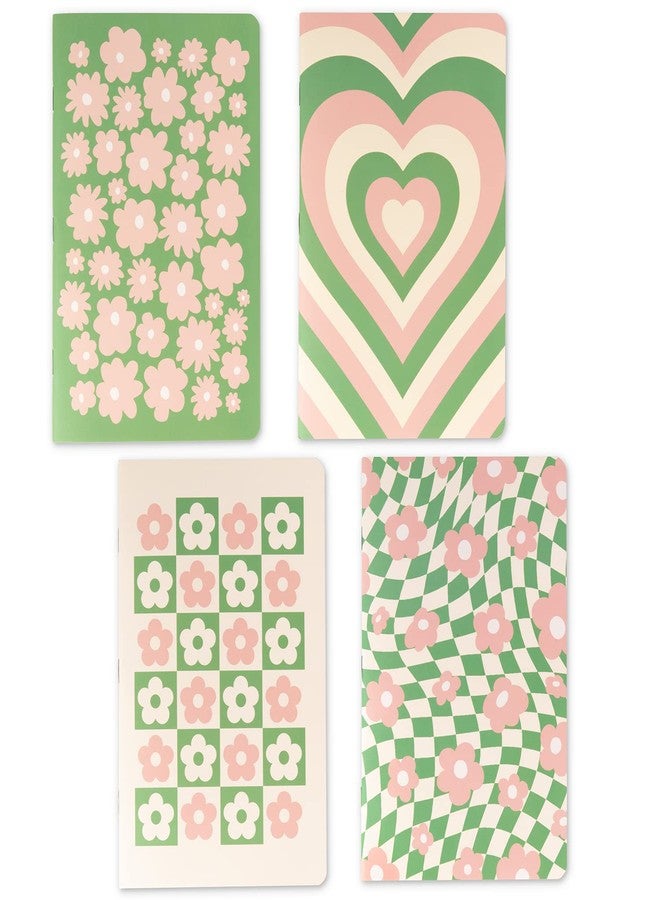 THiNKABLE Pastel Aesthetic Notebooks Set, Cute Journal Set 8 pack, A5 5.5 x 8.3 in 60 Pages, Simple Cover Notebook, Minimalist Journal for Women Lined Paper, Soft Cover Journals - Image 1