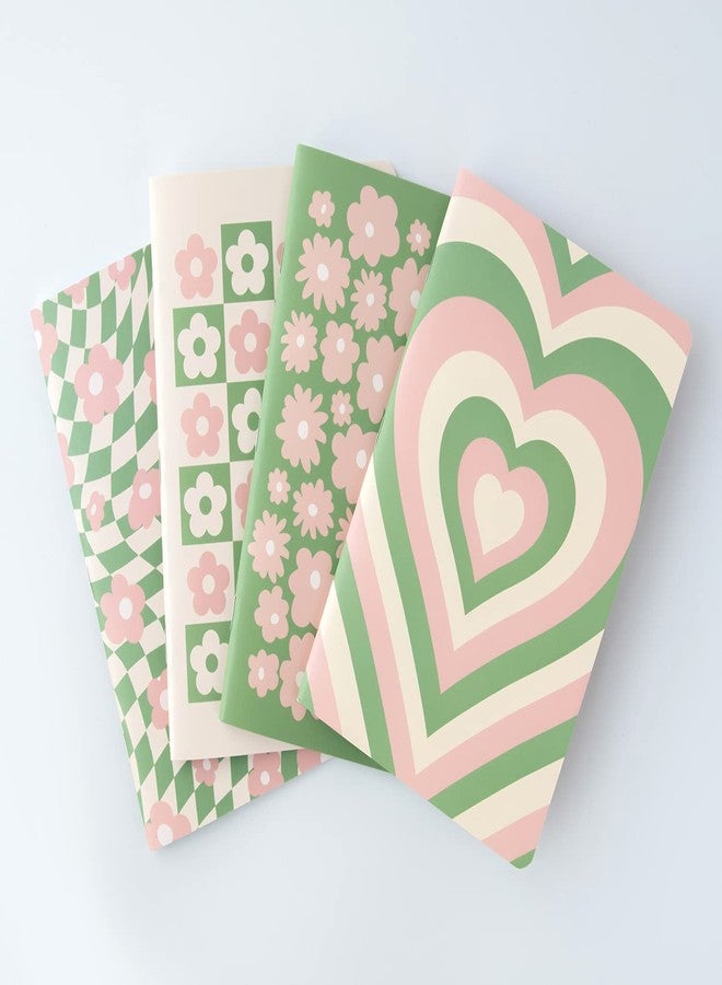 THiNKABLE Pastel Aesthetic Notebooks Set, Cute Journal Set 8 pack, A5 5.5 x 8.3 in 60 Pages, Simple Cover Notebook, Minimalist Journal for Women Lined Paper, Soft Cover Journals - Image 5