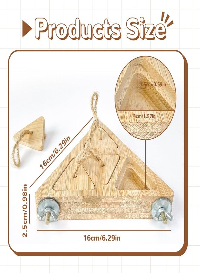 FlidRunest Wooden Bird Foraging Feeder, Interactive Foraging Toys for Parrots, Parrot Chewing Toy, Bird Perches Stand for Parrots, Cockatoo, African Grey, Macaws, Amazon - Image 2