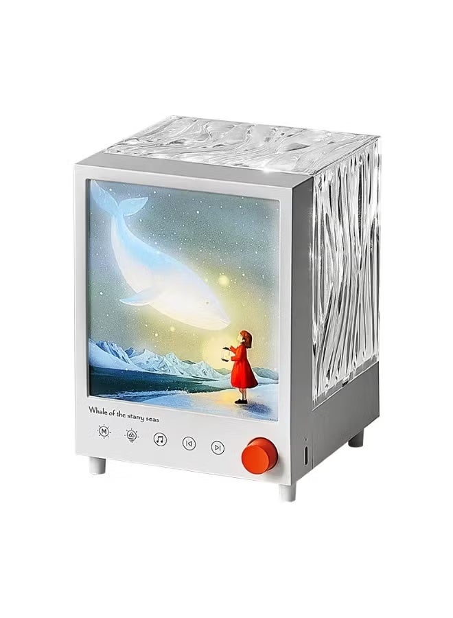 BlueFire Aurora Box S10 Bluetooth 5.3 Speaker with 7-Color LED Ambient Night Light 🌈 | White Noise Sleep Aid Lamp for Relaxation & Bedroom | Smart Touch Control, Rechargeable Portable Night Light with Hi-Fi 5W Sound | Stepless Dimming LED Projector for Kids & Adults | Soothing White Noise & Soft Lighting for Deep Sleep, Meditation & Home Décor | ABS+PC Durable Body, DC 5V Power, Long Battery Life | Perfect Gift for Bedrooms, Nurseries, Yoga Rooms & Cozy Corners 💫 - Image 2