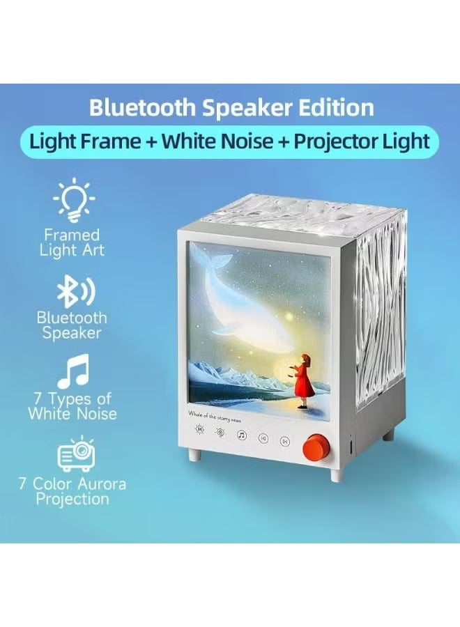 BlueFire Aurora Box S10 Bluetooth 5.3 Speaker with 7-Color LED Ambient Night Light 🌈 | White Noise Sleep Aid Lamp for Relaxation & Bedroom | Smart Touch Control, Rechargeable Portable Night Light with Hi-Fi 5W Sound | Stepless Dimming LED Projector for Kids & Adults | Soothing White Noise & Soft Lighting for Deep Sleep, Meditation & Home Décor | ABS+PC Durable Body, DC 5V Power, Long Battery Life | Perfect Gift for Bedrooms, Nurseries, Yoga Rooms & Cozy Corners 💫 - Image 4