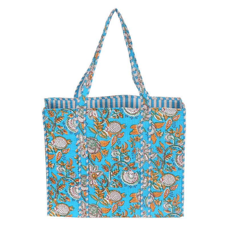 Marubhumi Women Lightweight Travel Bag Purse Cotton Shoulder Tote Bag For Shopping Grocery & Beach Bag (Design-26) - Image 1