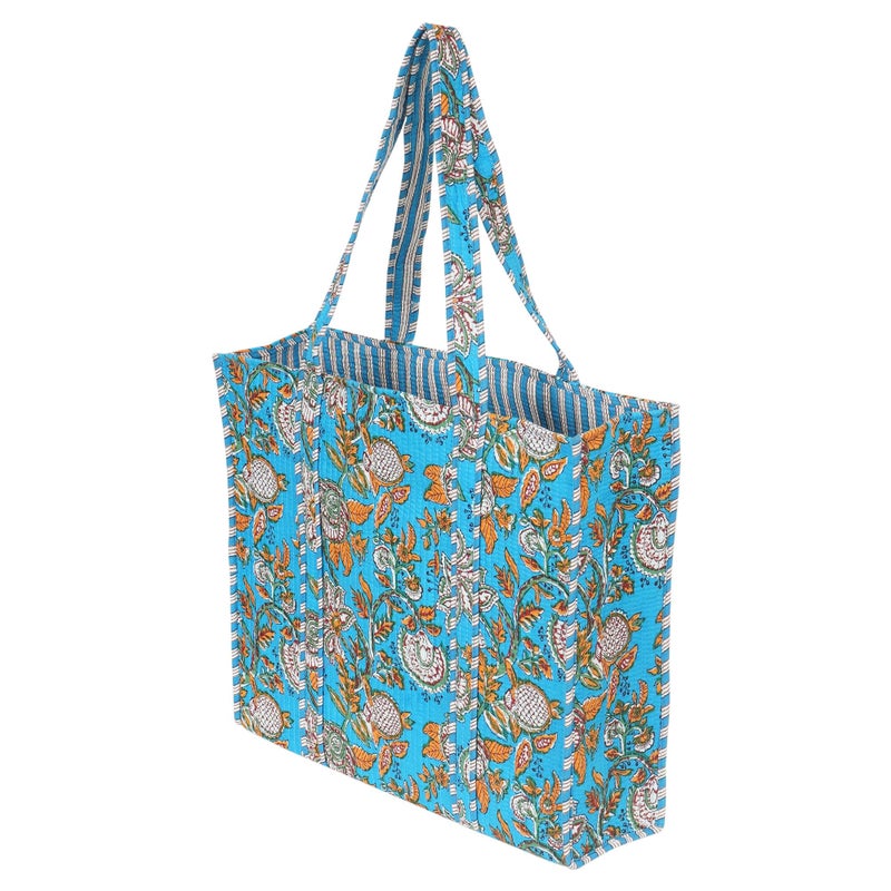 Marubhumi Women Lightweight Travel Bag Purse Cotton Shoulder Tote Bag For Shopping Grocery & Beach Bag (Design-26) - Image 4