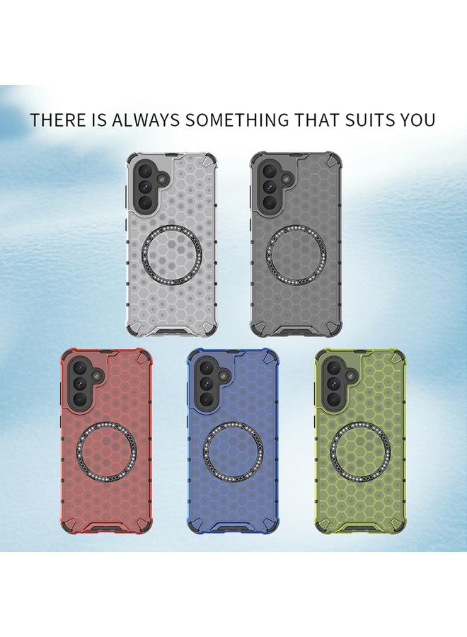 S-TOP Case For Samsung Galaxy A36 5G Honeycomb Magnetic Ring Shockproof Phone Case - Image 2