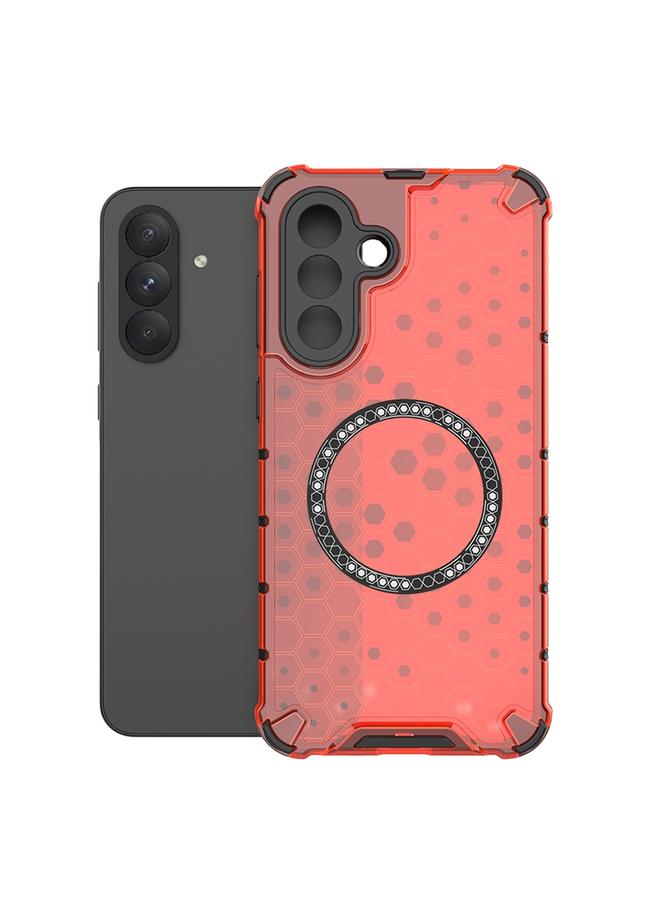 S-TOP Case For Samsung Galaxy A36 5G Honeycomb Magnetic Ring Shockproof Phone Case - Image 1