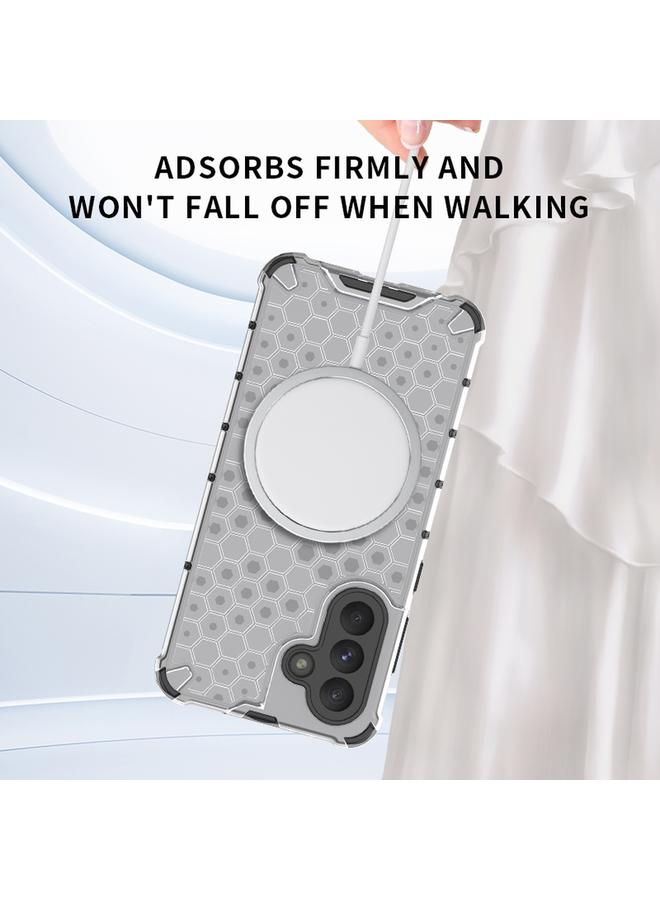 S-TOP Case For Samsung Galaxy A36 5G Honeycomb Magnetic Ring Shockproof Phone Case - Image 4