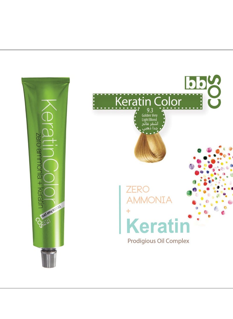 bbcos Keratin Color Golden Very Light Blonde 9.9 100 ml 