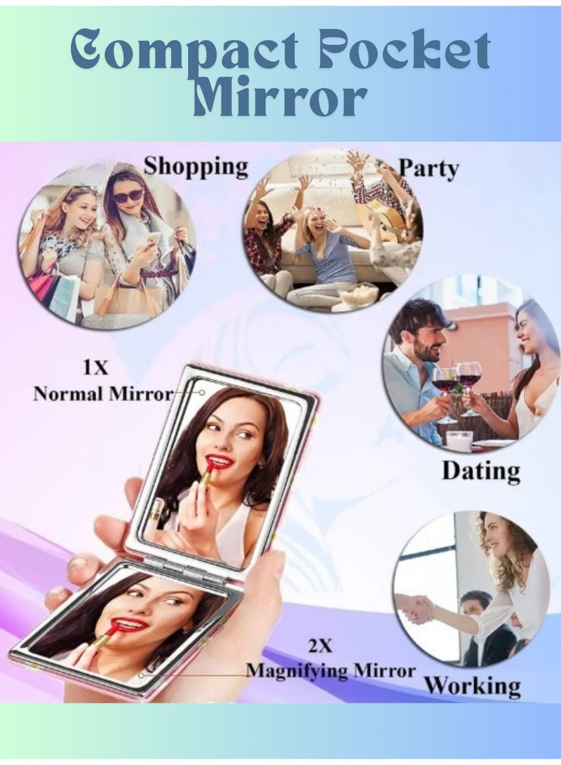 مرآة جيب لابوبو صغيرة قابلة للطي لتصحيح المكياج 2 - Image 5