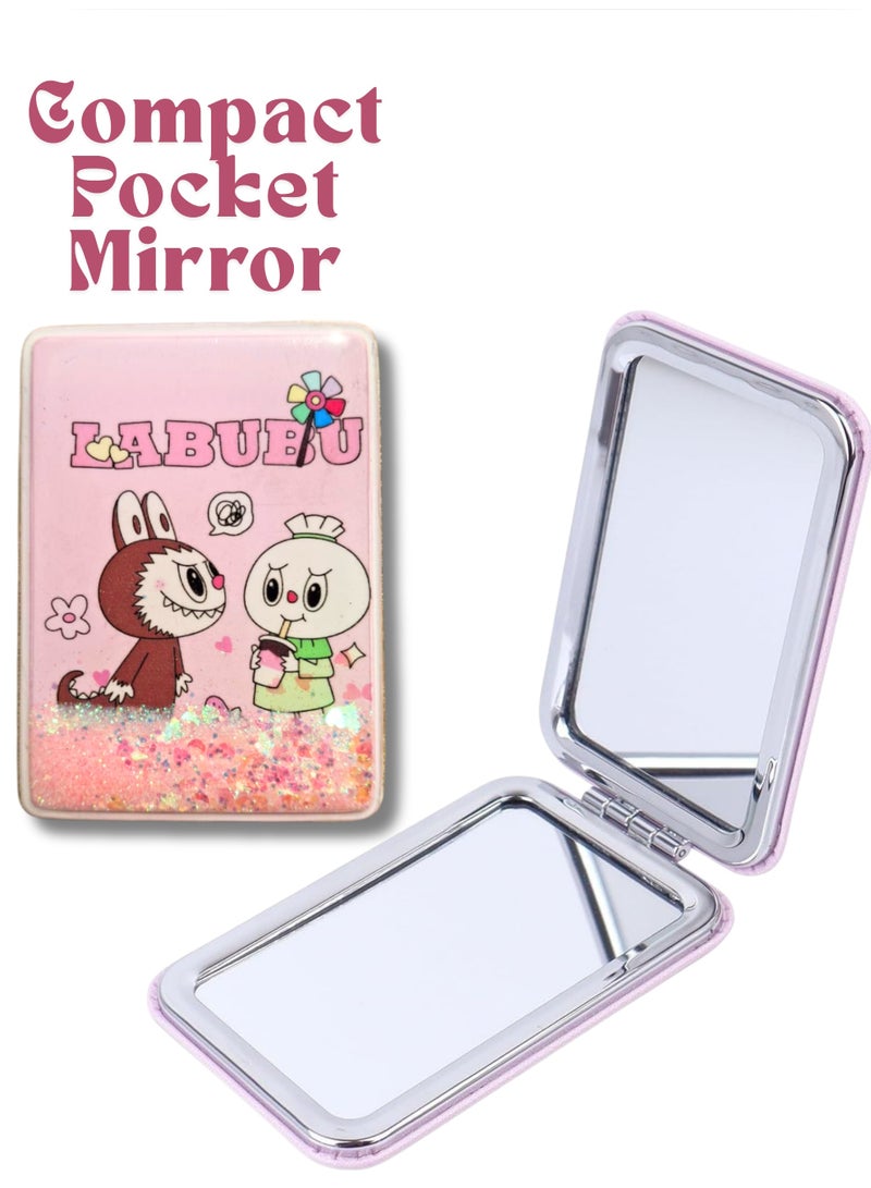 مرآة جيب لابوبو صغيرة قابلة للطي لتصحيح المكياج 2 - Image 3