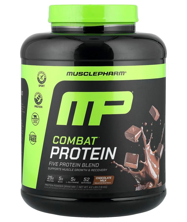 MusclePharm Combat® Protein Powder Chocolate Milk 4.2 lbs (1.9 kg)
