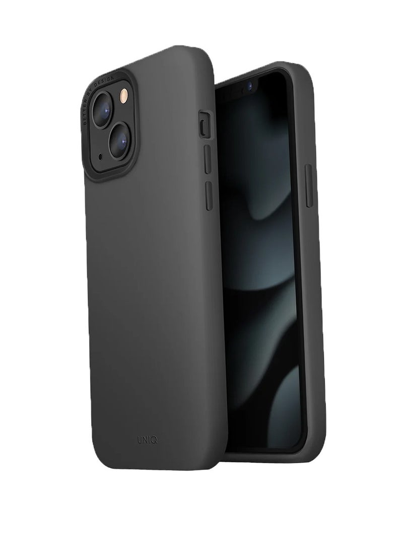 Uniq iPhone 13 6.1 Inches MagSafe Cover, UNIQ Lino Hue - Charcoal Grey Grey - Image 1