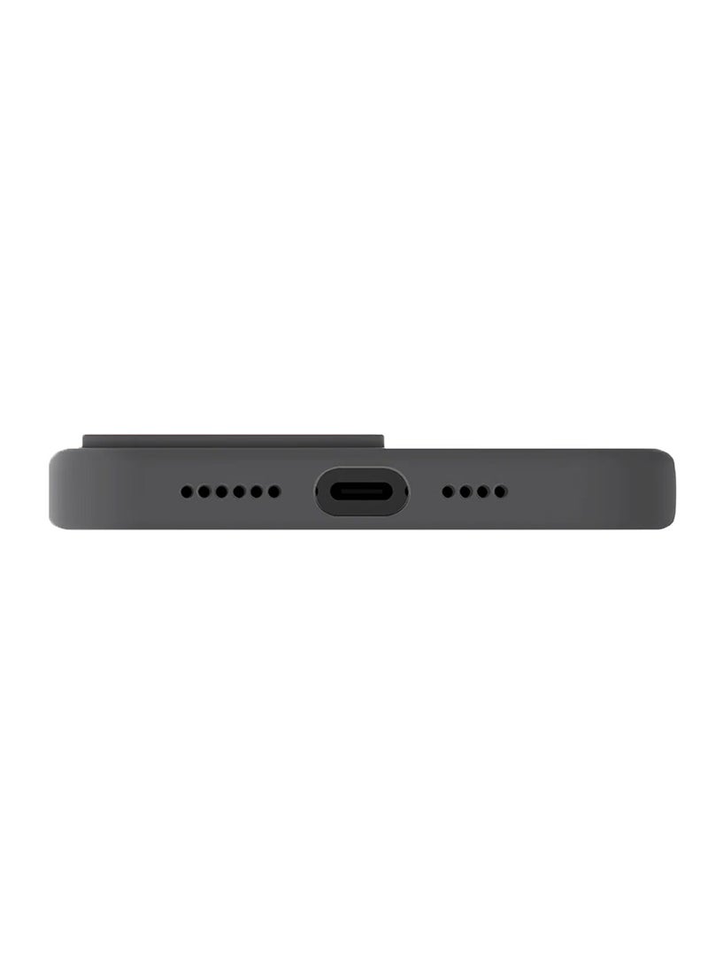 Uniq iPhone 13 6.1 Inches MagSafe Cover, UNIQ Lino Hue - Charcoal Grey Grey - Image 5