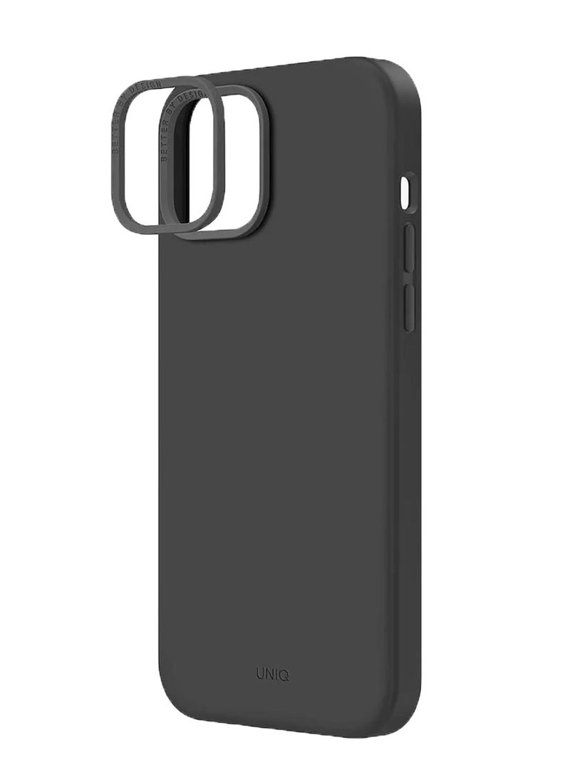 Uniq iPhone 13 6.1 Inches MagSafe Cover, UNIQ Lino Hue - Charcoal Grey Grey - Image 2