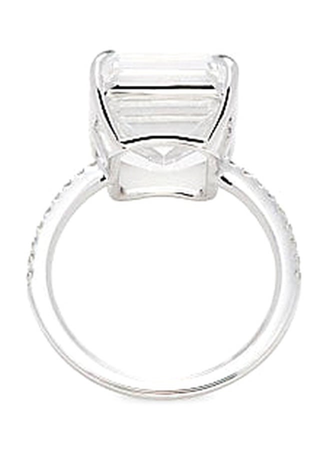EFFY - 14K White Gold White Topaz and Diamond Ring for Women Size 7 - Image 1