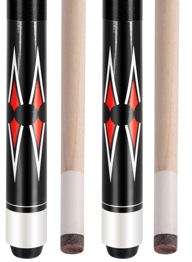 AKLOT 2 Set of Pool Cue Stick Pool Stick 58 inch Billiard Stick Mixed Weight Billiard Cue - Image 1