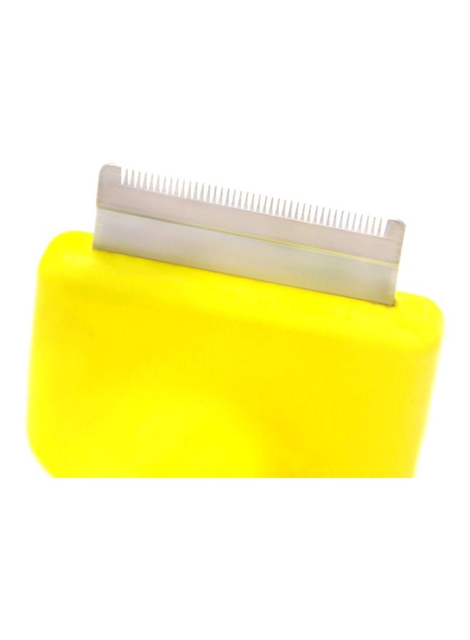 شاربدو مشط للحيوانات الأليفة من الستانلس ستيل أصفر 14.6x6سم - Image 5