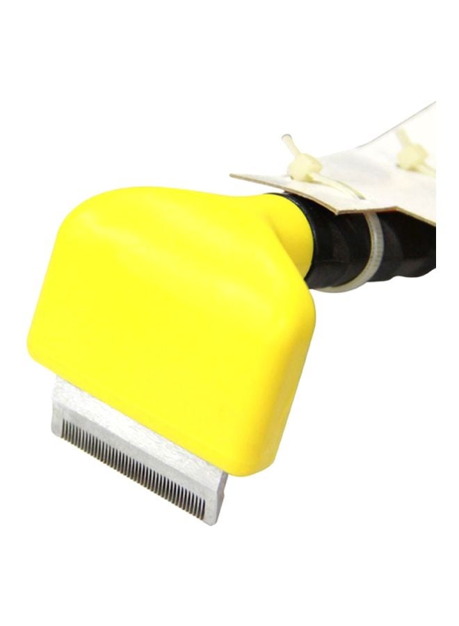 شاربدو مشط للحيوانات الأليفة من الستانلس ستيل أصفر 14.6x6سم - Image 4