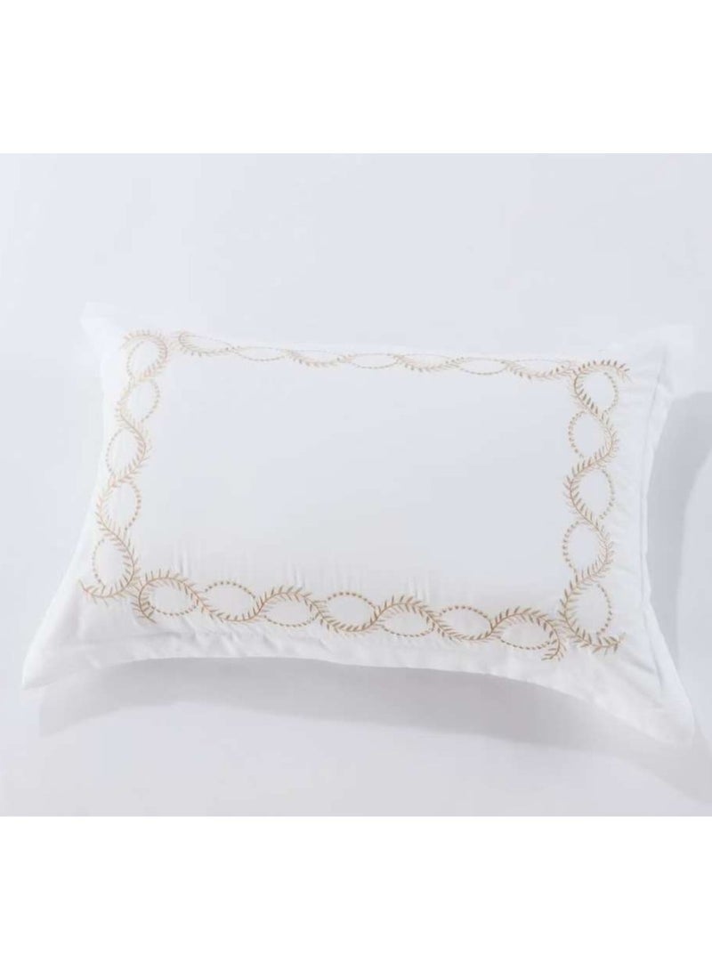 MMM HOME MMM HOME Embroidered 6pcs King size High Cotton Hotel Master Quality Microfiber Bedding Set Comforter/Bedsheet/Pillow covers set  - Image 5
