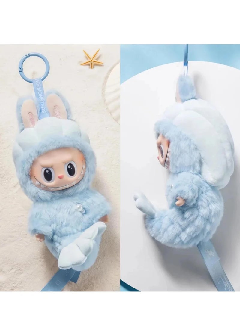 LABUBU Blue Labubu Plush Doll With Small Tail, Gift  - Image 2